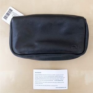 NWT Erin Templeton Kiss and Makeup Leather Pouch Bag Made in Canada
